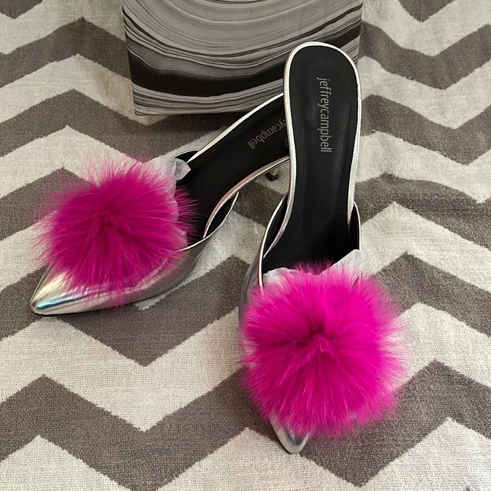 Jeffrey Campbell Pom Pom Mules